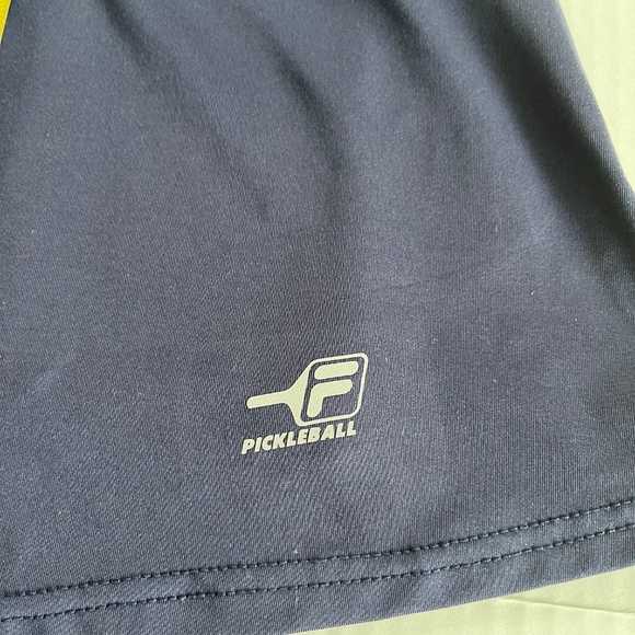 FILA Navy Stretch Pickleball Flounce Skort Skirt Shorts Sports, Size M - Picture 4 of 9